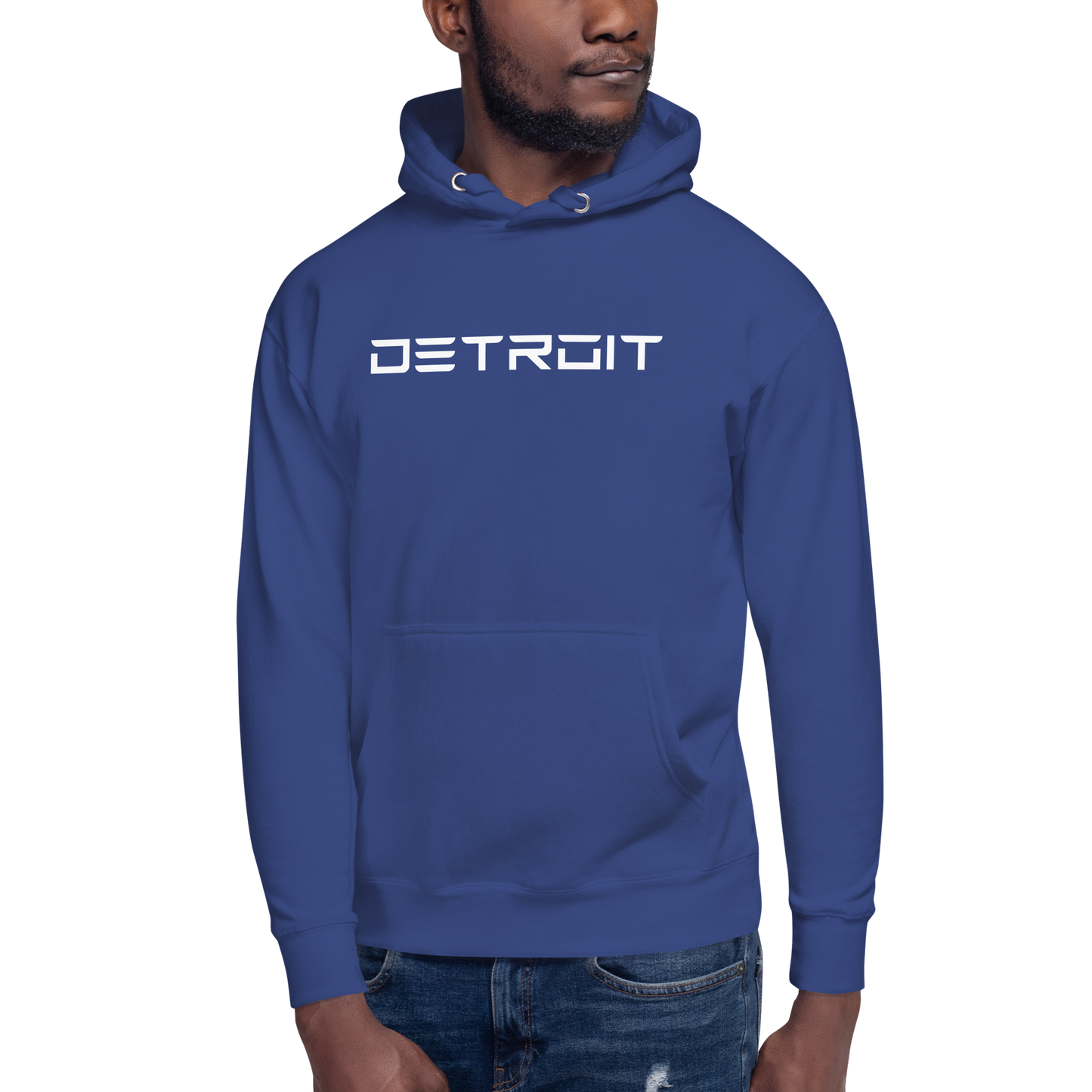 'Detroit' Unisex Premium Hoodie (Electric Font)