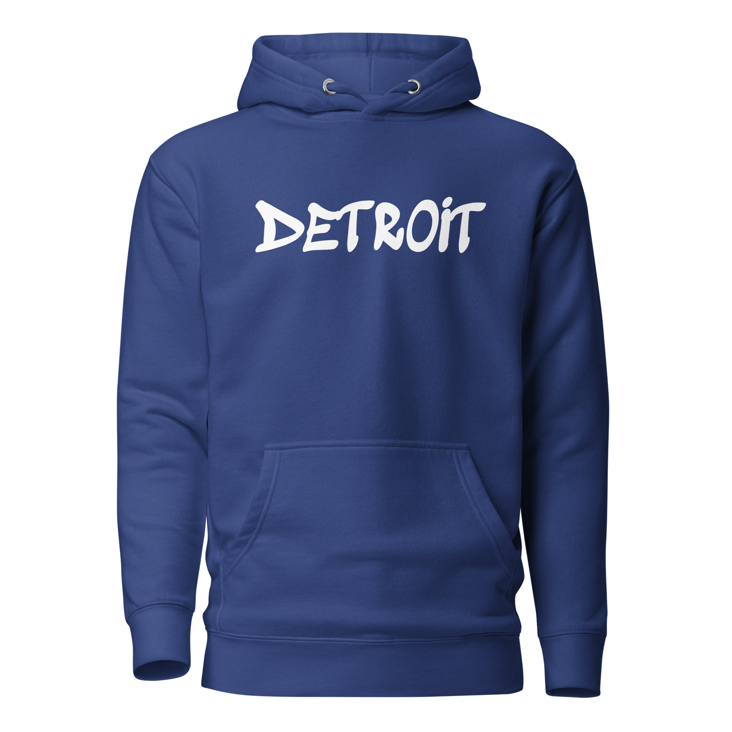 'Detroit' Unisex Premium Hoodie (1980s Hip Hop Font)