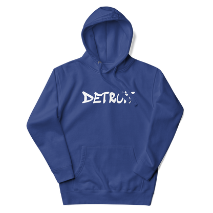 'Detroit' Unisex Premium Hoodie (1980s Hip Hop Font)