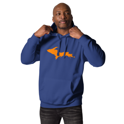 Michigan Upper Peninsula Hoodie (w/ Orange UP Outline) | Unisex Premium