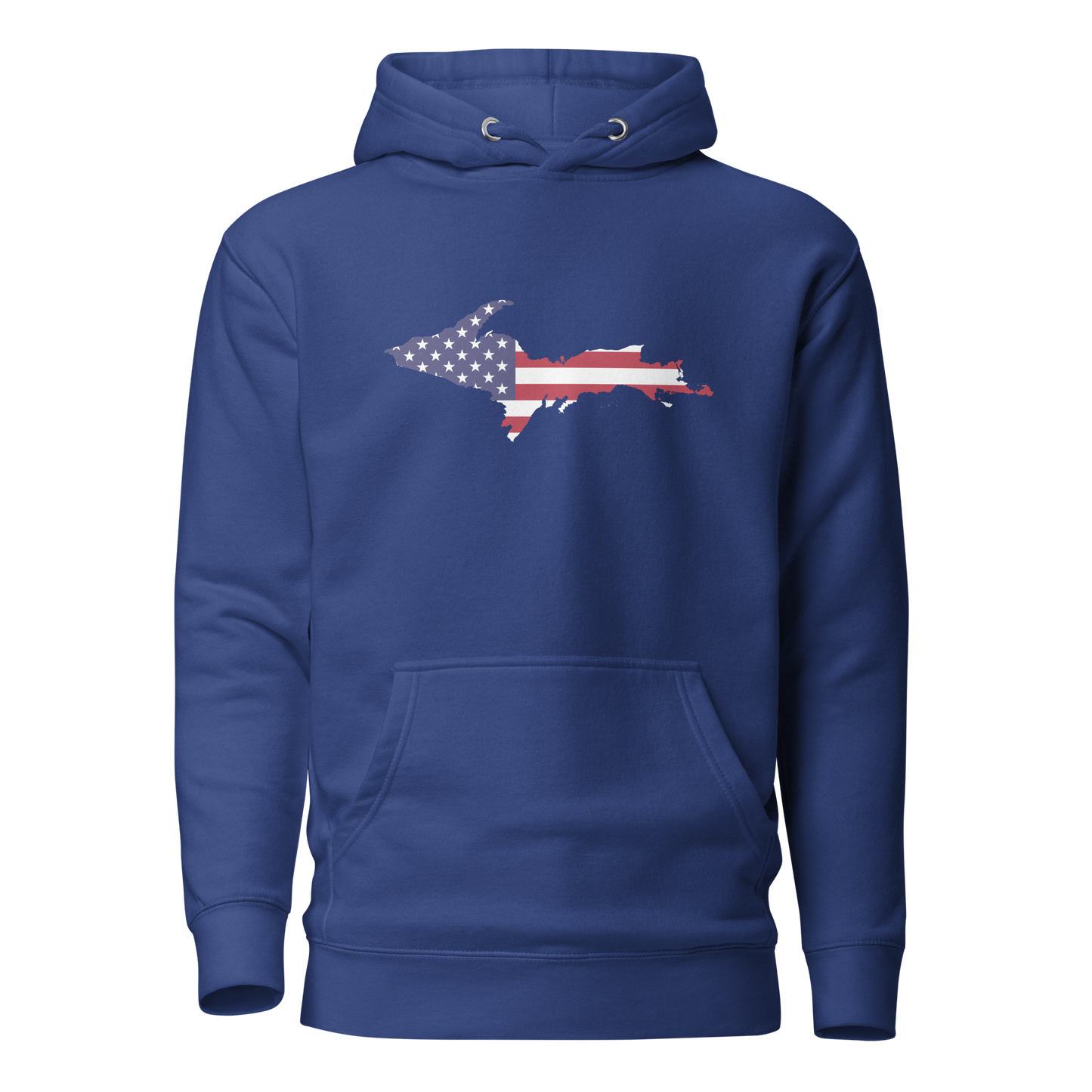 Michigan Upper Peninsula Hoodie (w/ UP USA Flag Outline) | Unisex Premium