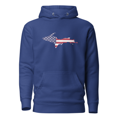 Michigan Upper Peninsula Hoodie (w/ UP USA Flag Outline) | Unisex Premium