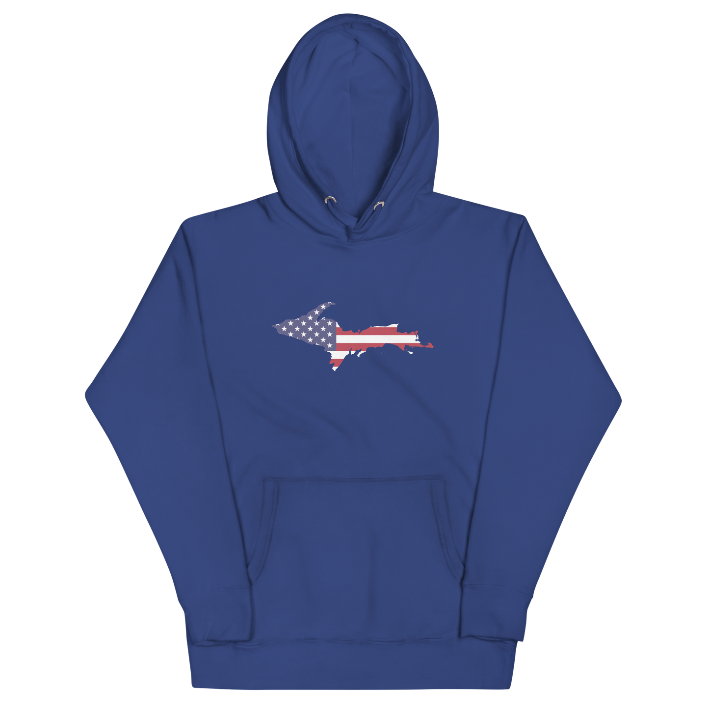 Michigan Upper Peninsula Hoodie (w/ UP USA Flag Outline) | Unisex Premium