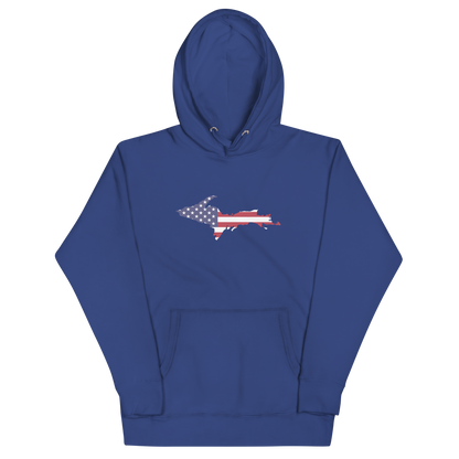 Michigan Upper Peninsula Hoodie (w/ UP USA Flag Outline) | Unisex Premium