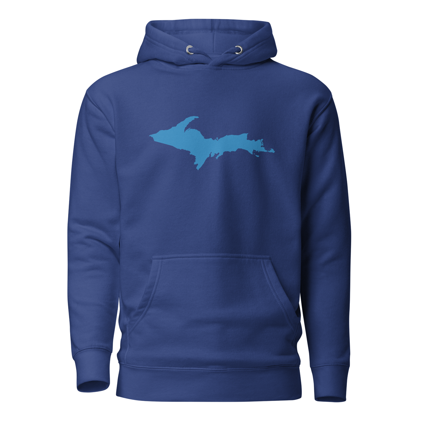 Michigan Upper Peninsula Hoodie (w/ Azure UP Outline) | Unisex Premium