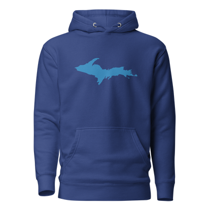 Michigan Upper Peninsula Hoodie (w/ Azure UP Outline) | Unisex Premium