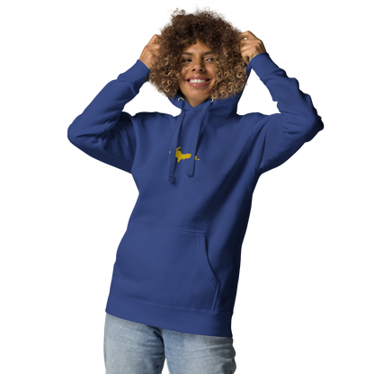 Michigan Upper Peninsula Hoodie (w/ Embroidered Gold UP Outline) | Unisex Premium