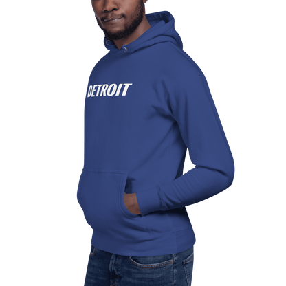 'Detroit' Hoodie (Racing Font) | Unisex Premium - Circumspice Michigan