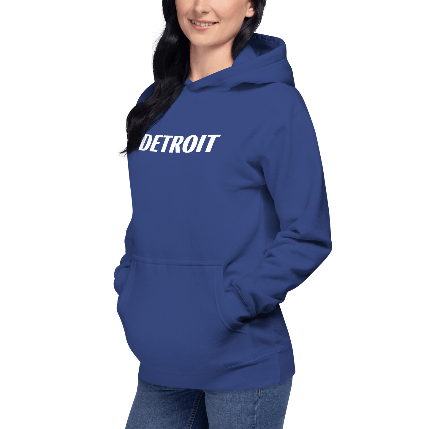 'Detroit' Hoodie (Racing Font) | Unisex Premium - Circumspice Michigan