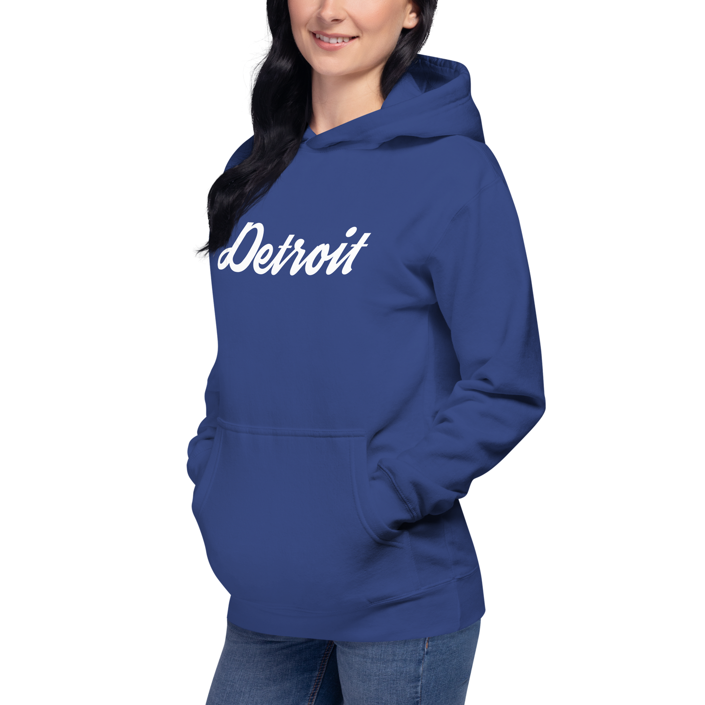 'Detroit' Unisex Premium Hoodie (Script Font)