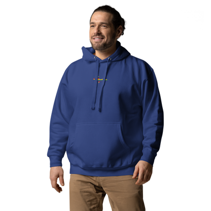 Michigan Upper Peninsula Hoodie (w/ Embroidered UP Pride Flag Outline) | Unisex Premium