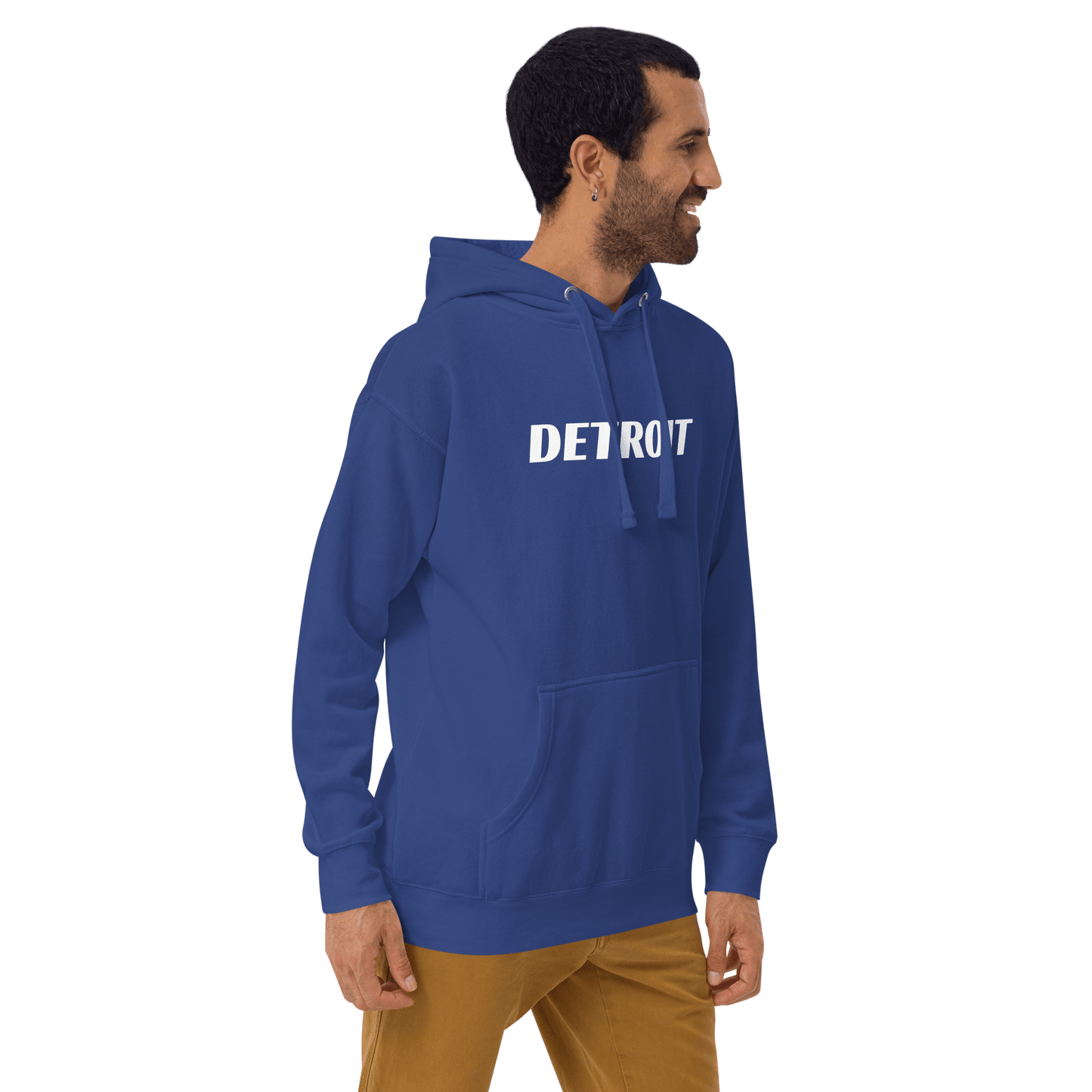 'Detroit' Hoodie (Racing Font) | Unisex Premium - Circumspice Michigan