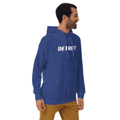 'Detroit' Hoodie (Racing Font) | Unisex Premium - Circumspice Michigan