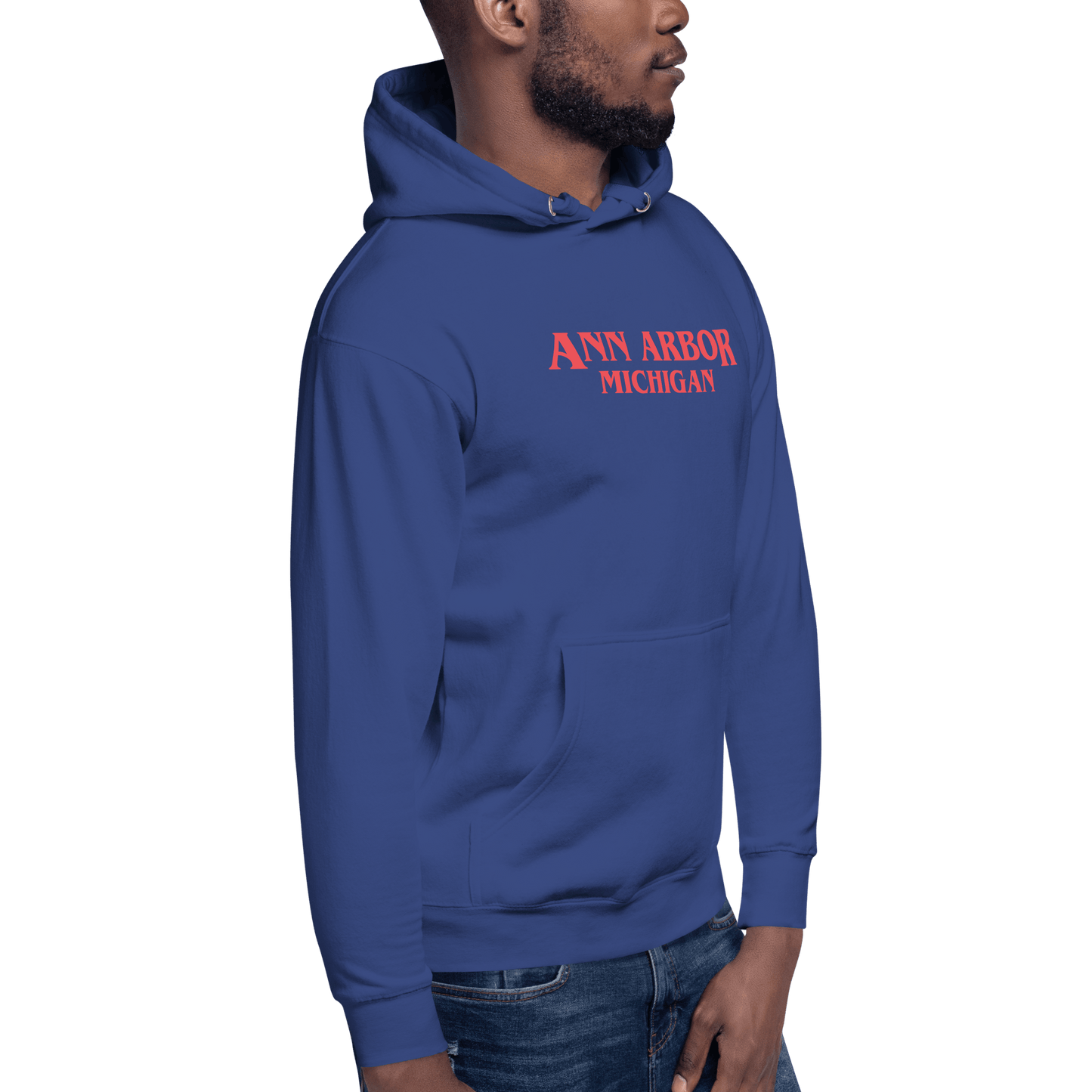 'Ann Arbor Michigan' Unisex Premium Hoodie (1980s Drama Parody)