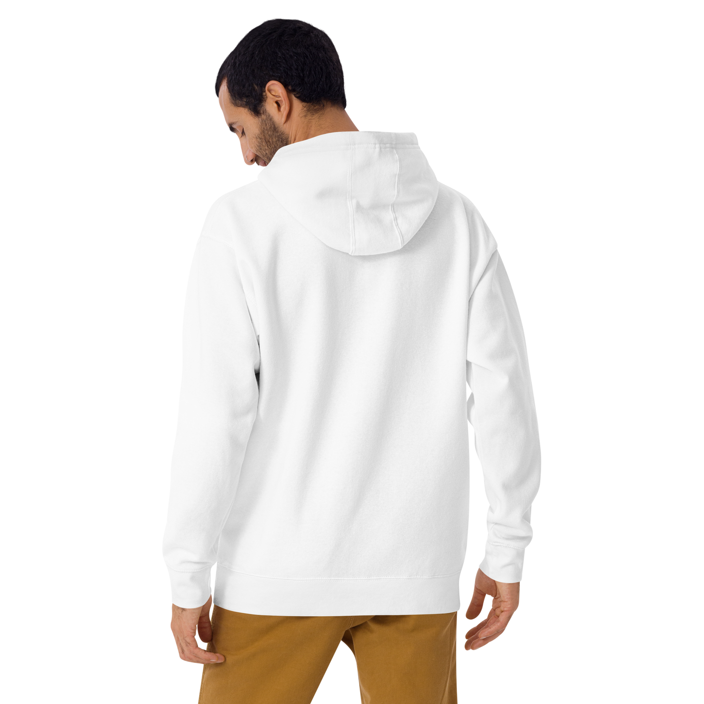 'Ann Arbor EST 1824' Unisex Premium Hoodie (Gold Type w/USA Flag Outline)