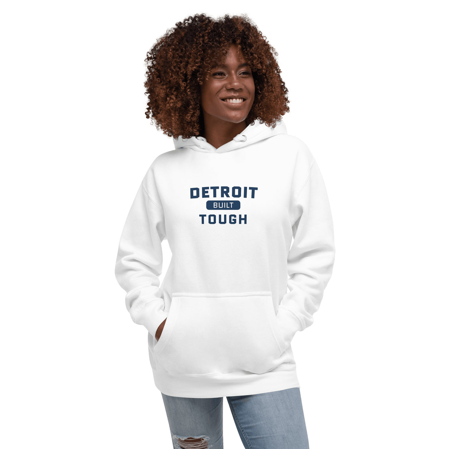 'Built Detroit Tough' Hoodie | Unisex Premium - Circumspice Michigan