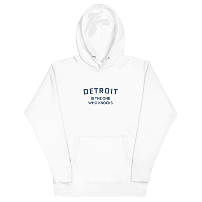 'Detroit is the One Who Knocks' Hoodie | Unisex Premium - Circumspice Michigan