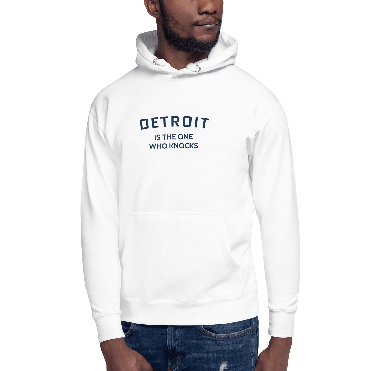 'Detroit is the One Who Knocks' Hoodie | Unisex Premium - Circumspice Michigan