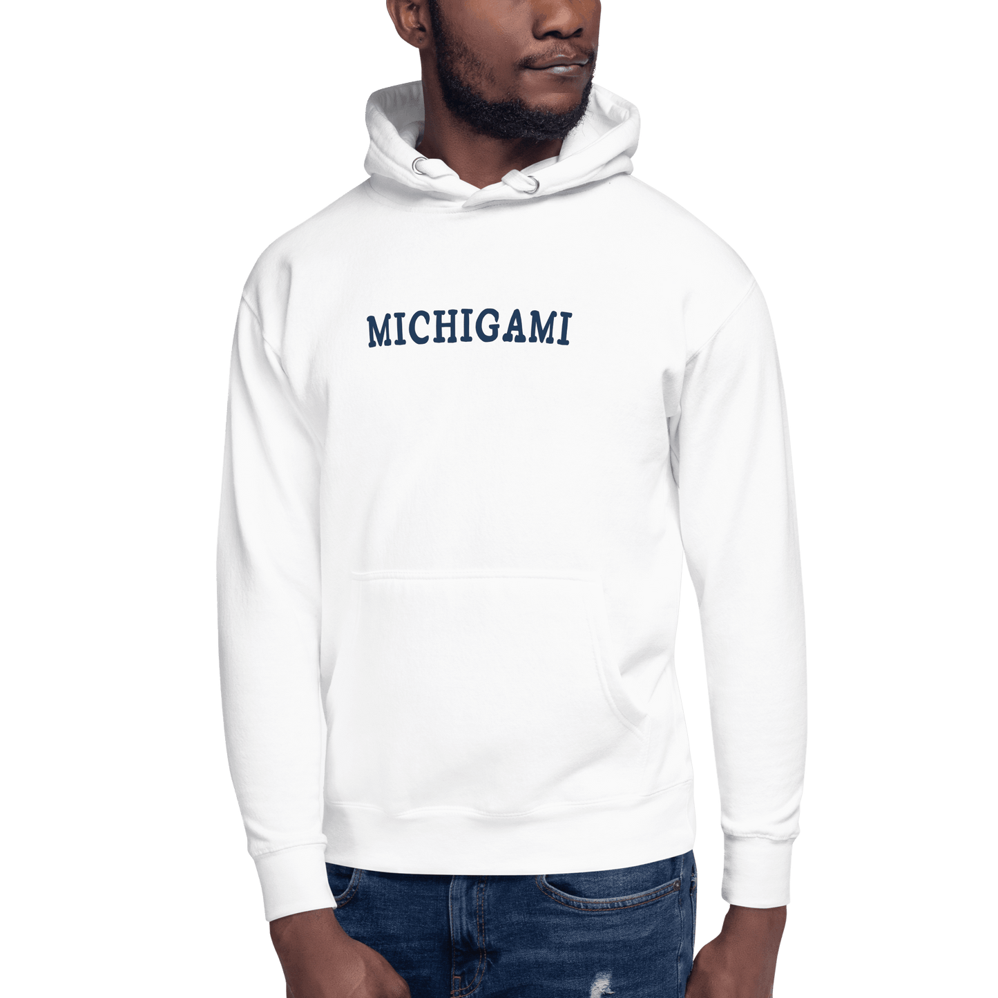 'Michigami' Hoodie (Ojibwe for 'Michigan') | Unisex Premium - Circumspice Michigan