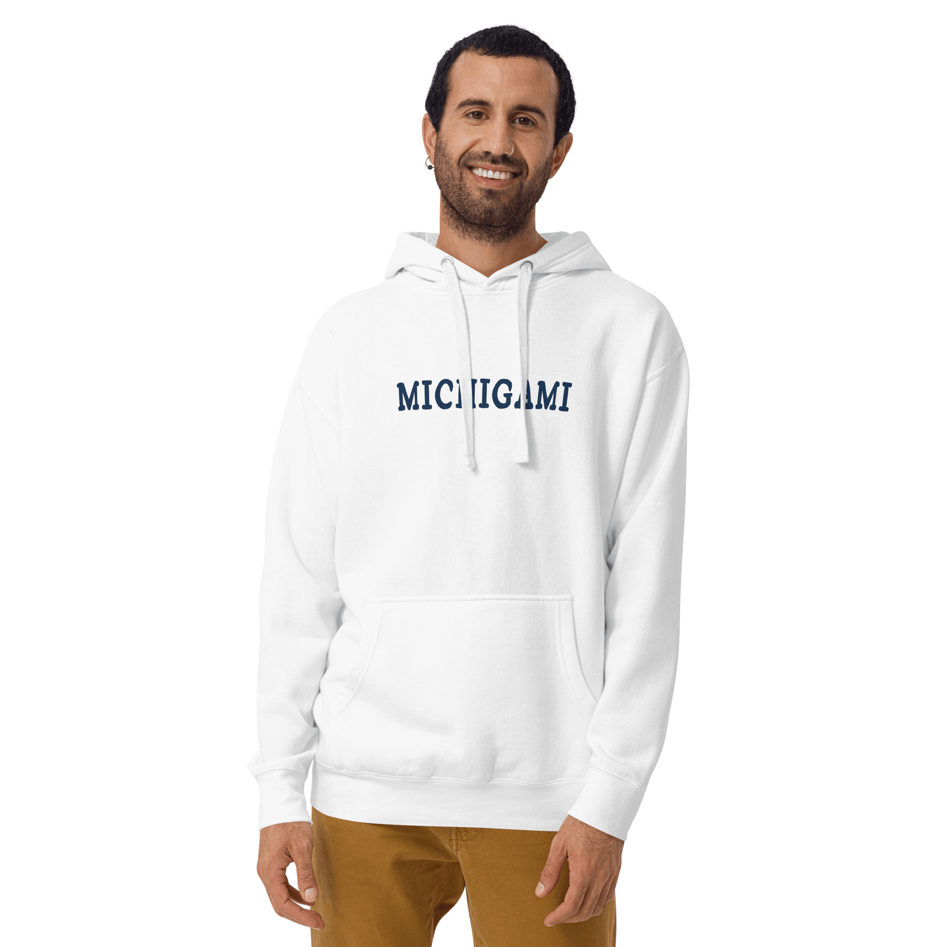 'Michigami' Hoodie (Ojibwe for 'Michigan') | Unisex Premium - Circumspice Michigan