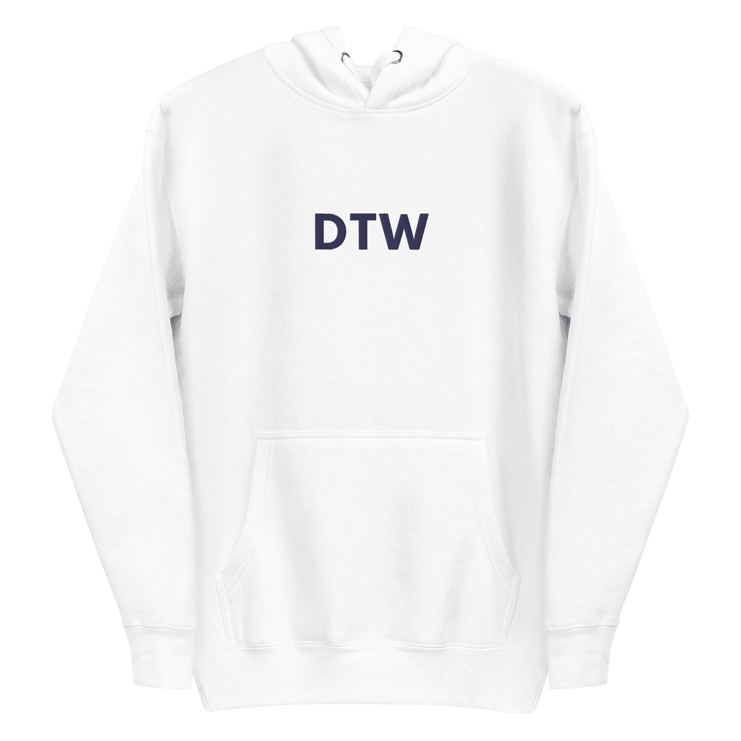 Detroit 'DTW' Premium Hoodie |  Unisex Embroidered - Circumspice Michigan