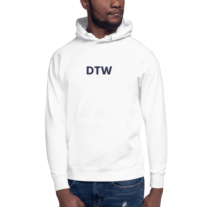 Detroit 'DTW' Premium Hoodie |  Unisex Embroidered - Circumspice Michigan