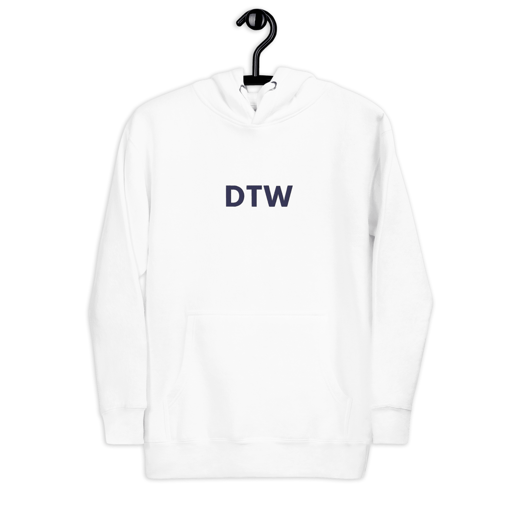 Detroit 'DTW' Premium Hoodie |  Unisex Embroidered - Circumspice Michigan