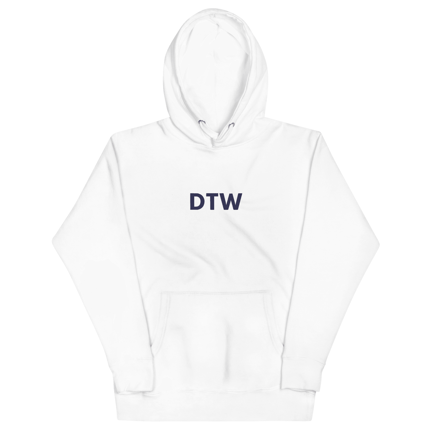 Detroit 'DTW' Premium Hoodie |  Unisex Embroidered - Circumspice Michigan