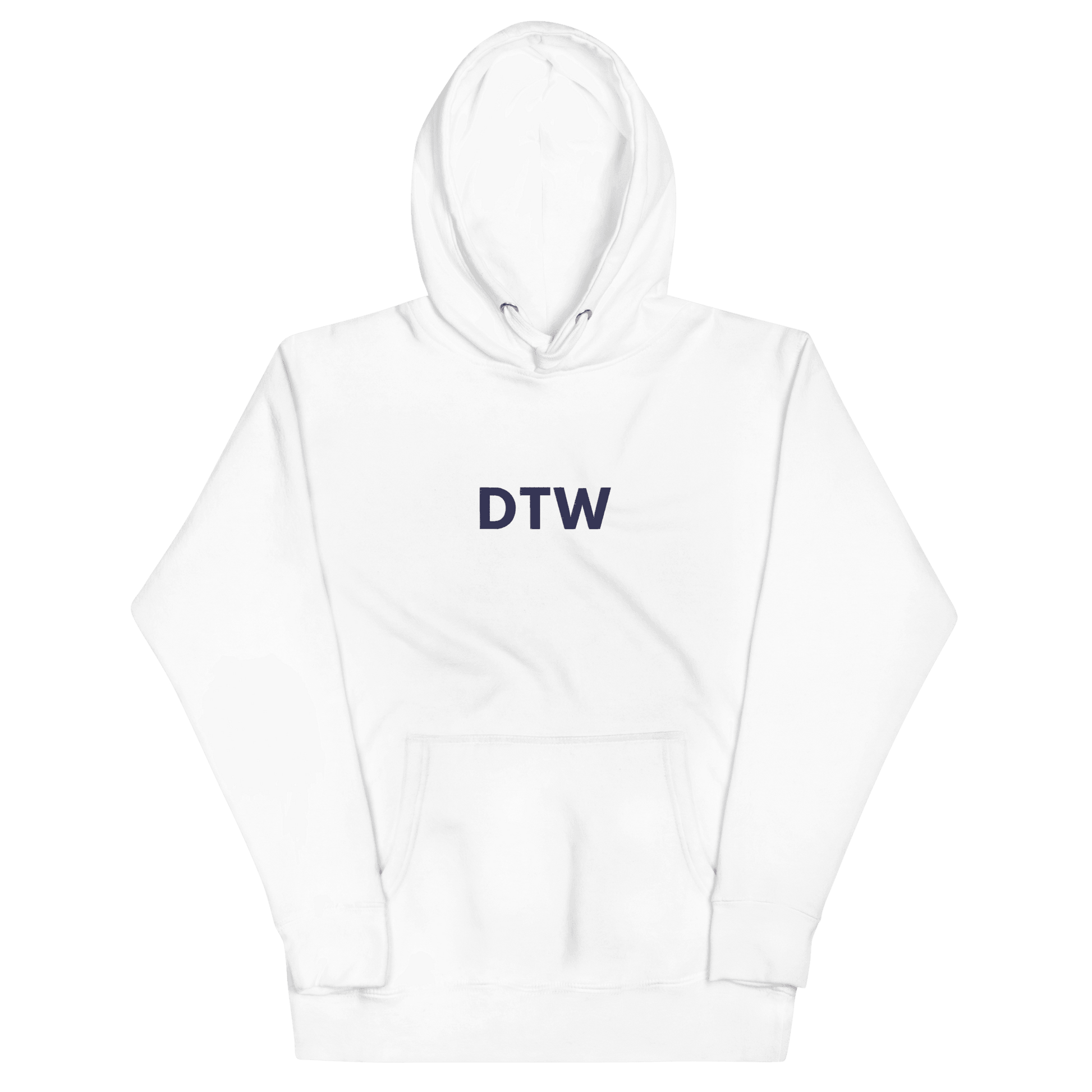 Detroit 'DTW' Premium Hoodie |  Unisex Embroidered - Circumspice Michigan