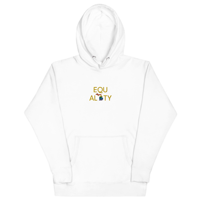 Michigan 'Equality' Premium Hoodie (w/ LGBTQ Pride Colors) | Embroidered - Circumspice Michigan