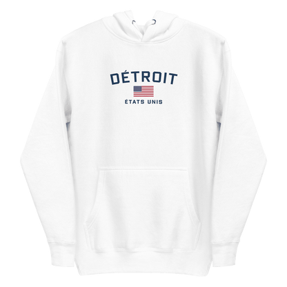 'Détroit États Unis' Hoodie | Unisex Premium - Circumspice Michigan