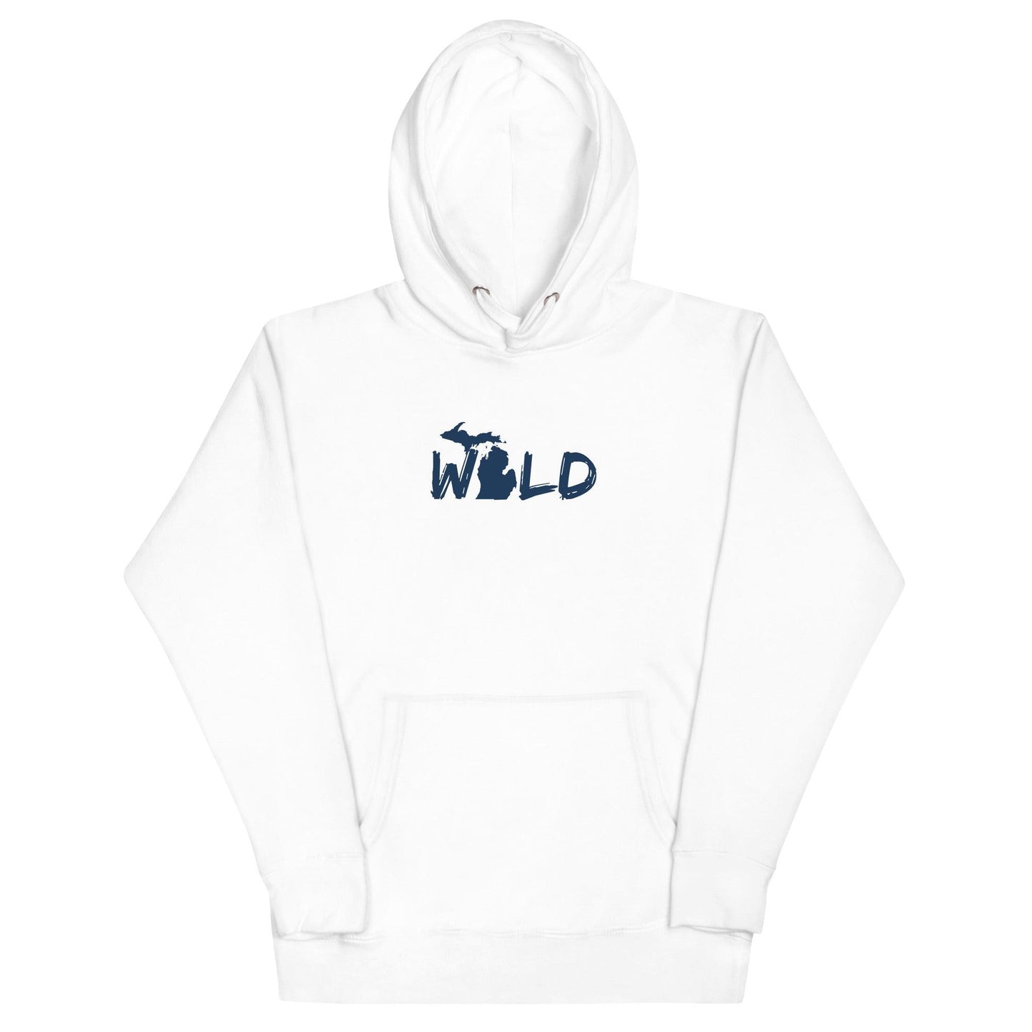 Michigan 'Wild' Hoodie (Paintbrush Font w/ MI Outline) | Unisex Premium - Circumspice Michigan