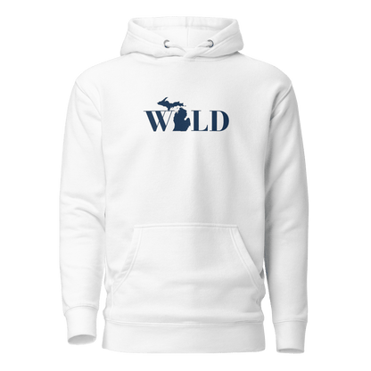 Michigan 'Wild' Hoodie (Didone Font w/ MI Outline) | Unisex Premium - Circumspice Michigan