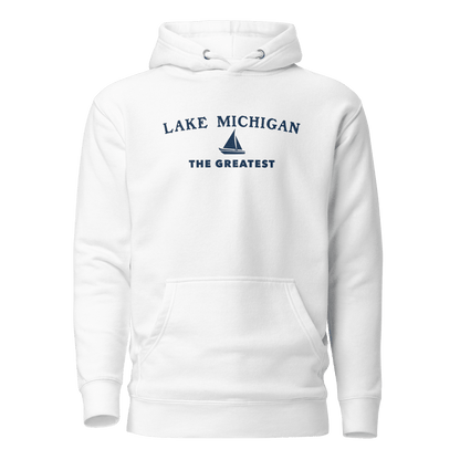 'Lake Michigan The Greatest' Hoodie | Unisex Premium - Circumspice Michigan