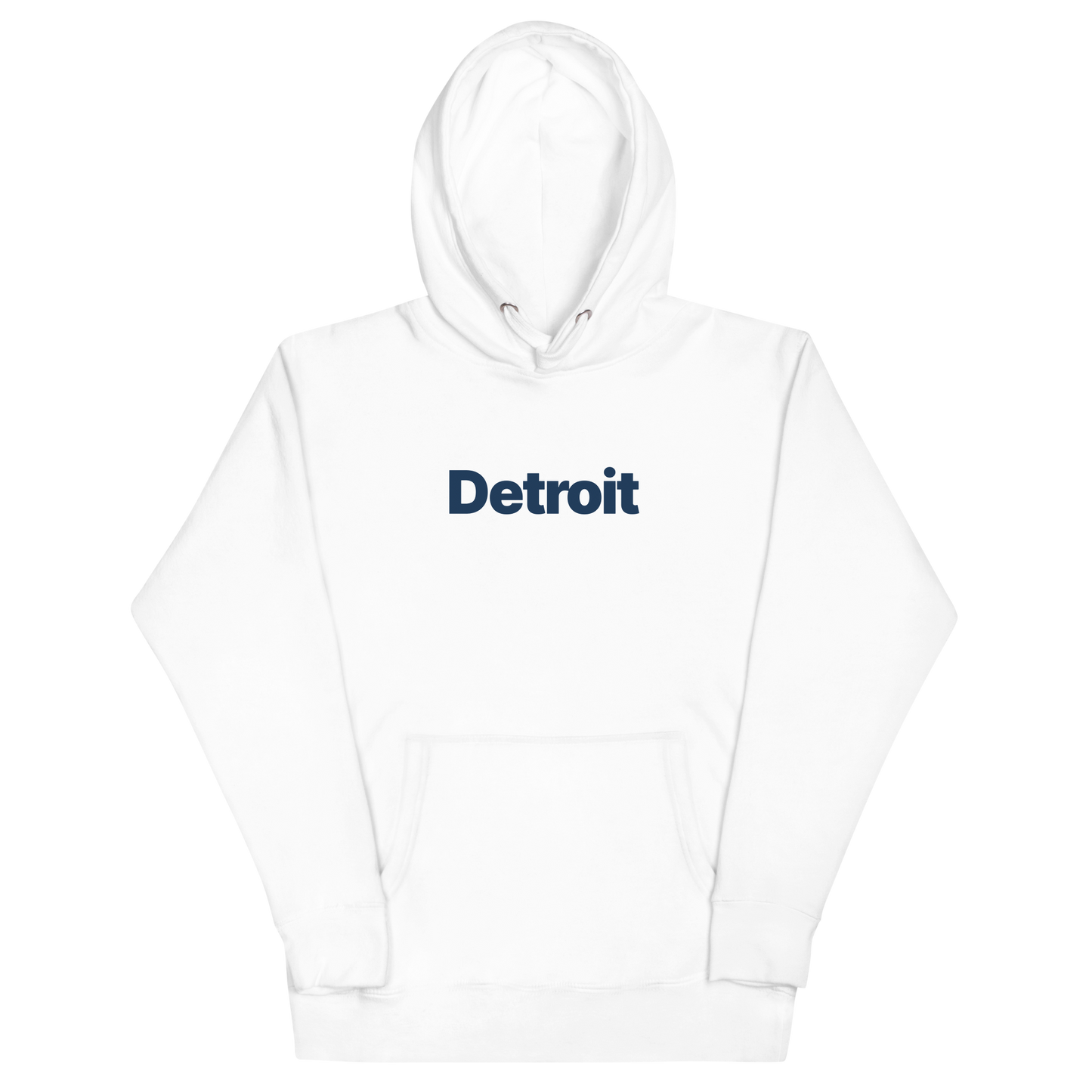 'Detroit' Unisex Premium Hoodie (Swiss Sans Font)