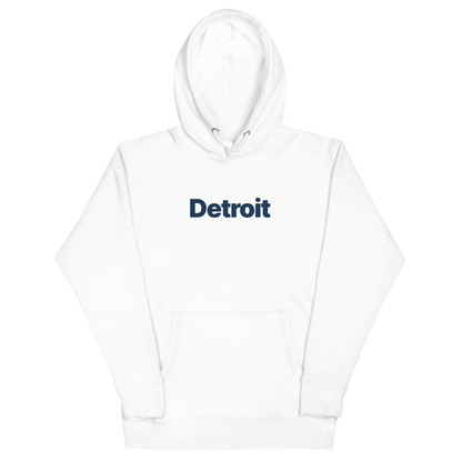 'Detroit' Unisex Premium Hoodie (Swiss Sans Font)