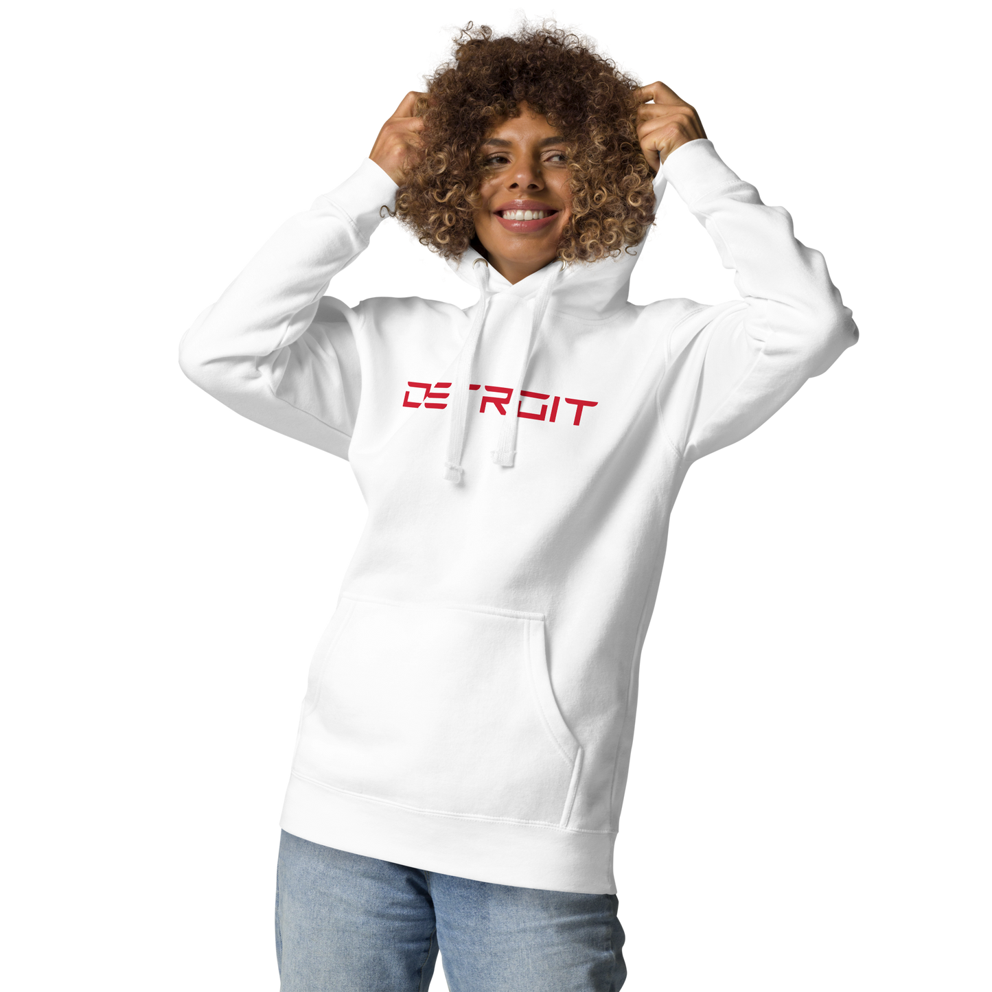 'Detroit' Unisex Premium Hoodie (Electric Font)