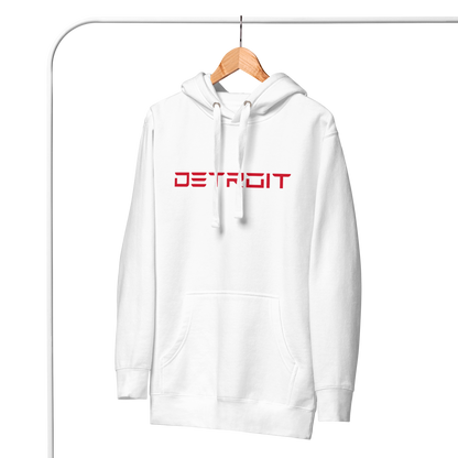 'Detroit' Unisex Premium Hoodie (Electric Font)