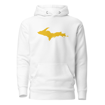 Upper Peninsula Hoodie (w/ Gold UP Outline) | Unisex Premium