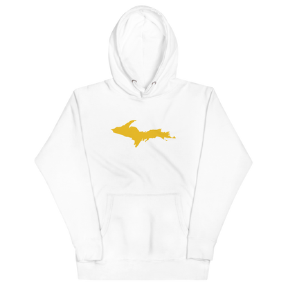 Upper Peninsula Hoodie (w/ Gold UP Outline) | Unisex Premium