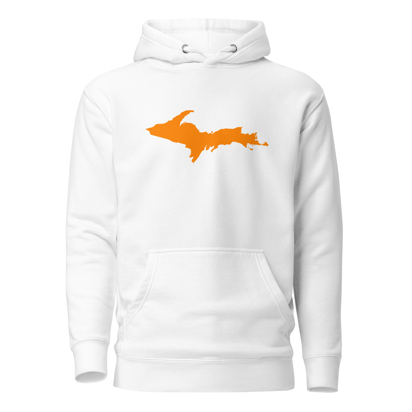 Michigan Upper Peninsula Hoodie (w/ Orange UP Outline) | Unisex Premium