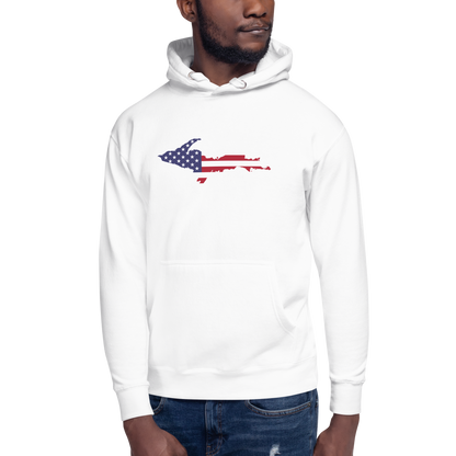 Michigan Upper Peninsula Hoodie (w/ UP USA Flag Outline) | Unisex Premium