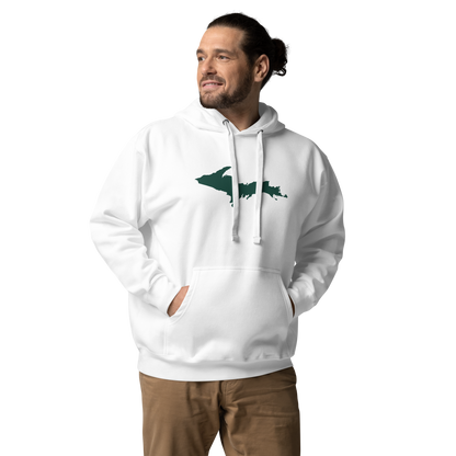 Michigan Upper Peninsula Hoodie (w/ Green UP Outline) | Unisex Premium