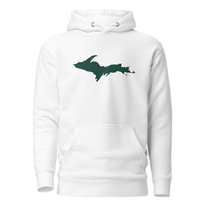 Michigan Upper Peninsula Hoodie (w/ Green UP Outline) | Unisex Premium