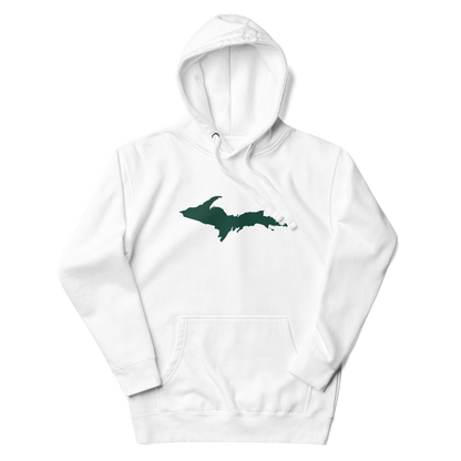 Michigan Upper Peninsula Hoodie (w/ Green UP Outline) | Unisex Premium