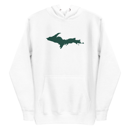 Michigan Upper Peninsula Hoodie (w/ Green UP Outline) | Unisex Premium