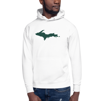 Michigan Upper Peninsula Hoodie (w/ Green UP Outline) | Unisex Premium