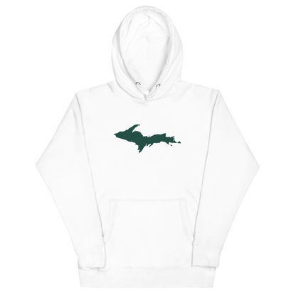 Michigan Upper Peninsula Hoodie (w/ Green UP Outline) | Unisex Premium