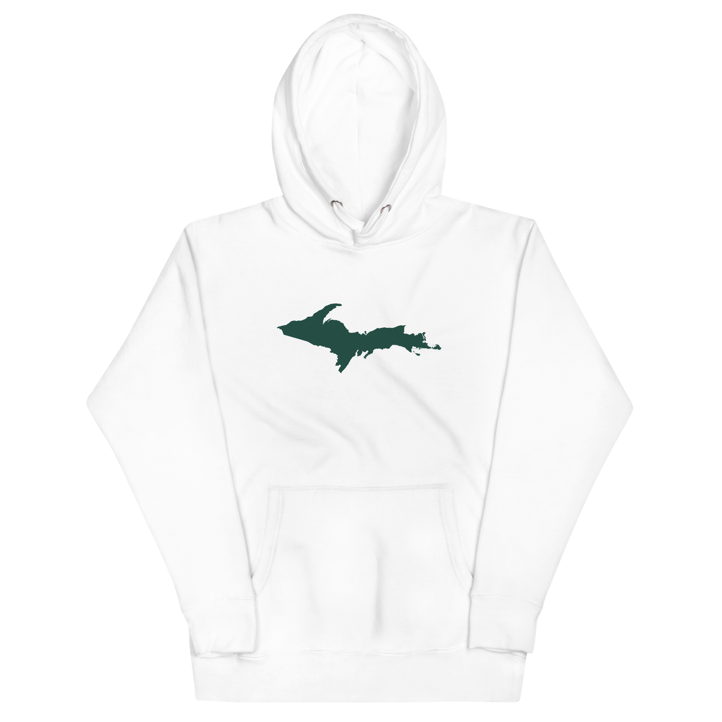 Michigan Upper Peninsula Hoodie (w/ Green UP Outline) | Unisex Premium