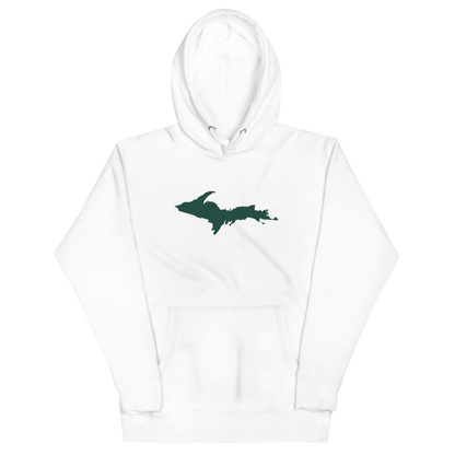 Michigan Upper Peninsula Hoodie (w/ Green UP Outline) | Unisex Premium